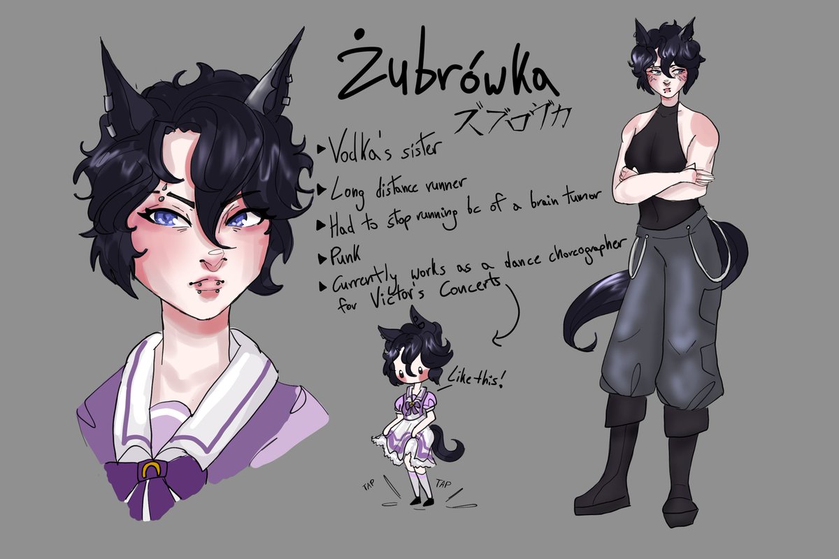 deadman_senpai's tweet photo. If anyone's curious why that specifically– it's my umamusume OC :D  Shes actually a real horse, a biological half sister of Vodka https://t.co/65CvZggPjR