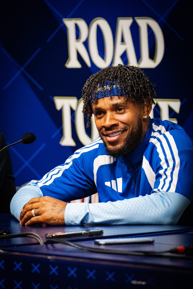 TheBlueWaveFFK's tweet photo. Press conference ahead of the match against Scotland 🏴󠁧󠁢󠁳󠁣󠁴󠁿 https://t.co/2wfsAC72Lm