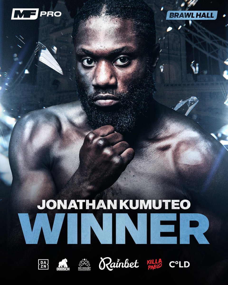 IfnBoxing's tweet photo. ‼️ Jonathan Kumuteo defeats Jose Aguirre (39-37) 🥊
#EdwardsNqothole | #BrawlHall #MFPRO | @MFProBoxing | @DAZNBoxing | @IfnBoxing https://t.co/XtCa2uQafU