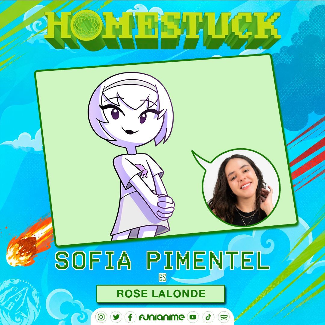 funianime's tweet photo. ¡Conoce a las voces que darán vida a los personajes de #Homestuck!

Hoy presentamos a la encargada de interpretar a la brillante, elocuente y analítica amante de lo oculto: ¡Rose Lalonde! 🐙🔮

🎙️ La talentosa @Sofia_Pimentel_ será la voz oficial de Rose en este proyecto. https://t.co/4M8u997bMG