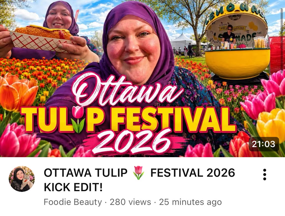 LoopTheWhoop's tweet photo. Omg even her recap of the tulip festival live is boring 😂 #foodiebeauty https://t.co/ouEDx4nI9o