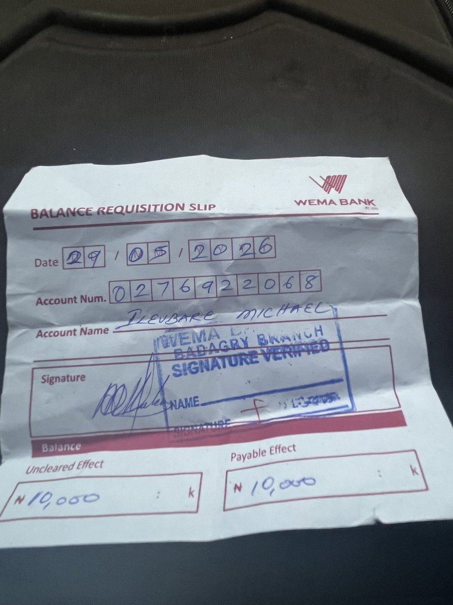 Mikky_Ilevbare's tweet photo. @alat_ng @alat_ng it’s unfortunate I have to keep complaining for a refund from a faikre
Transaction since on the 26th of May 2026. Pls kindly refund my money . https://t.co/BPKggCaCnp