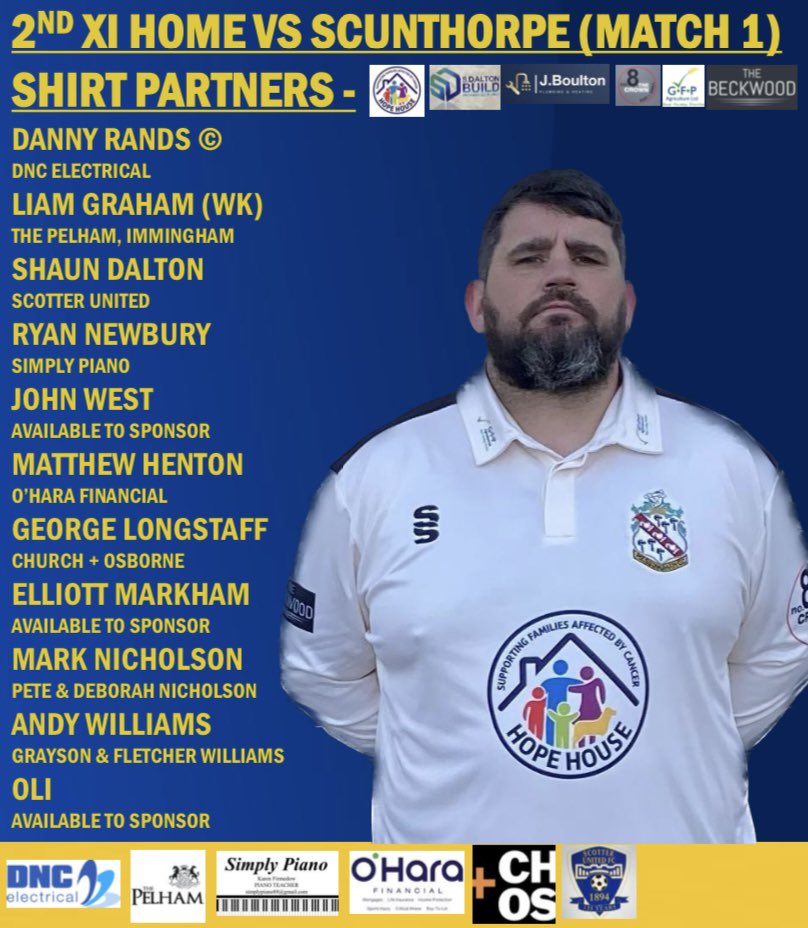 MessinghamCC's tweet photo. TEAMSHEETS 🏏

The teamsheets are in for this weekends matches. The 1st XI travel to Lindum whilst the 2nd XI host a T20 cup day as part of the Mike Savage Cup. Then on Sunday a youthful 3rd XI travel to Outcasts.

#upthemess 🏏 https://t.co/sDhVnQ10ev