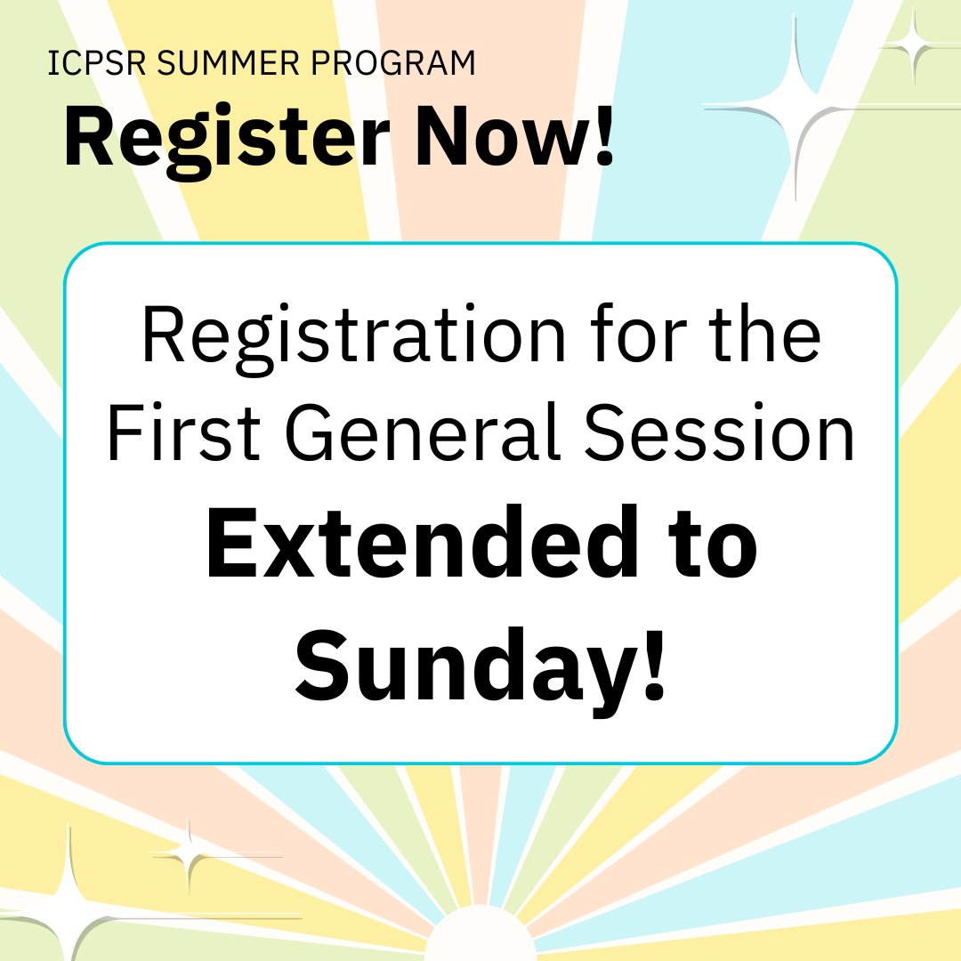 ICPSR Summer Program tweet media
