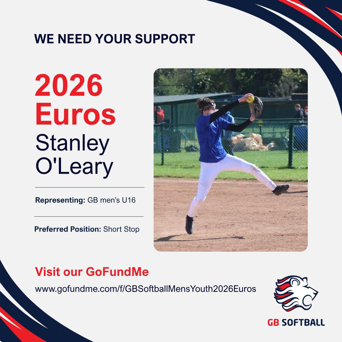 KOL1978's tweet photo. @j0hnnyw1nter my son has been selected to represent GB FastPitch Softball in Czechia in June... any chance you could retweet the go fund me to support the team https://t.co/SuwwP7YYoF… Cheers https://t.co/0WrS2SgjJC