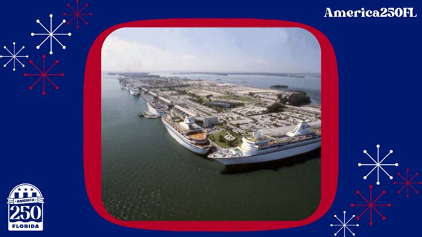 FLACommerce's tweet photo. Check out this throwback of cruise ships docked at Dodge Island in Miami in 1977! @America250FL #America250FL https://t.co/n4gA2S8FcU
