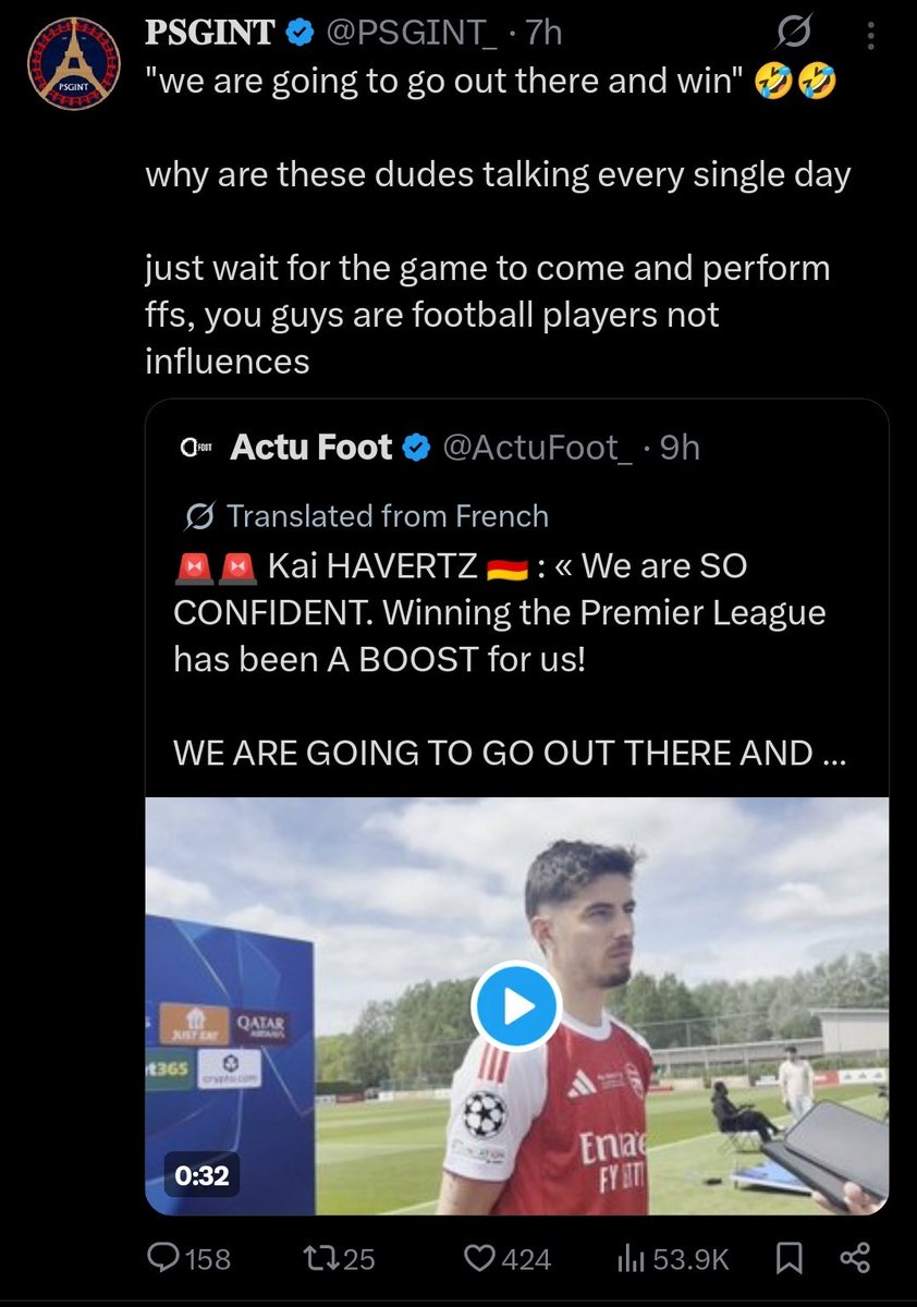 Realwilll14's tweet photo. It's just too funny, people perspective
One seeing it as arrogant and the other as underdogs Claim https://t.co/Qnqg5fJhYF