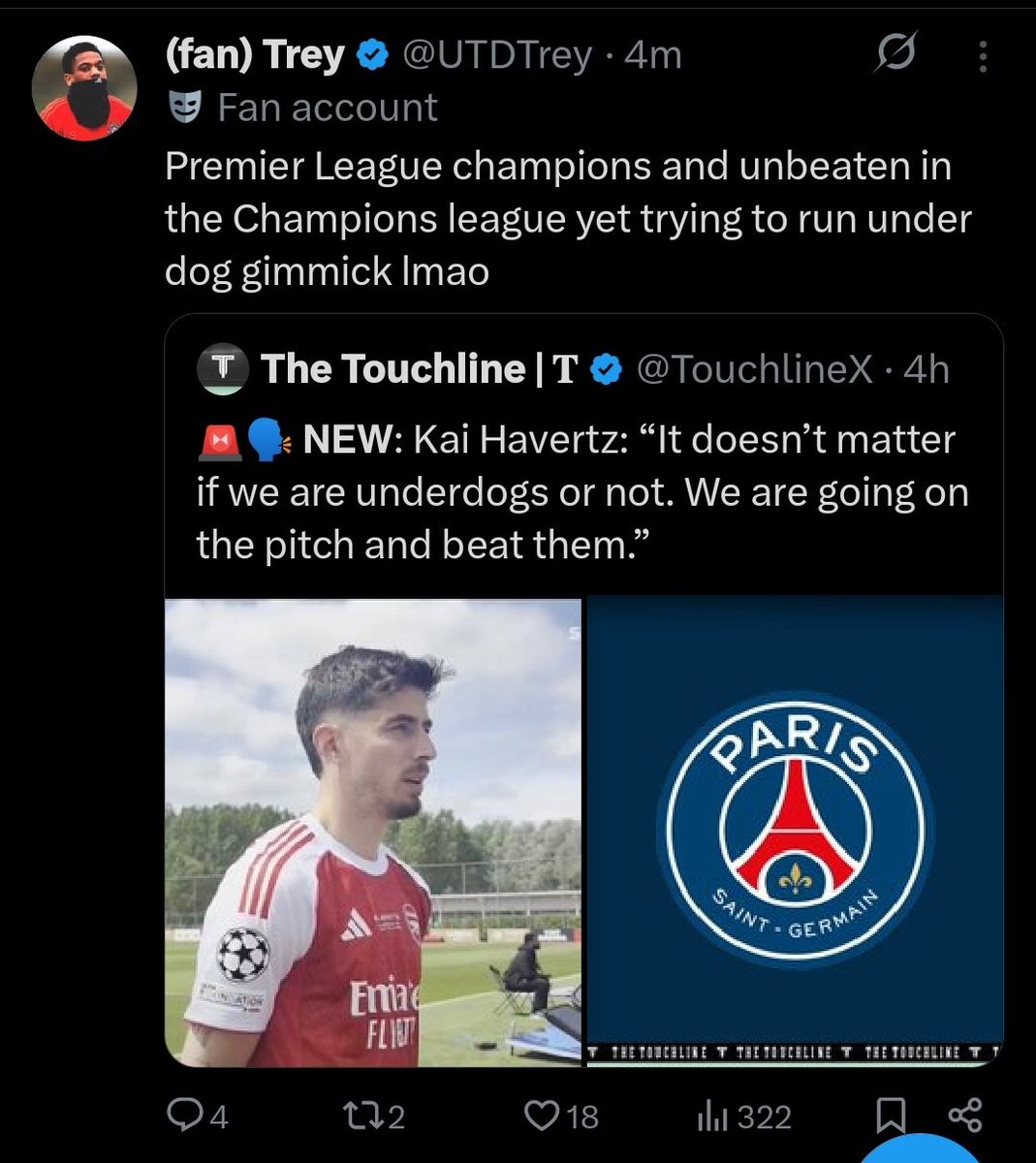 Realwilll14's tweet photo. It's just too funny, people perspective
One seeing it as arrogant and the other as underdogs Claim https://t.co/Qnqg5fJhYF