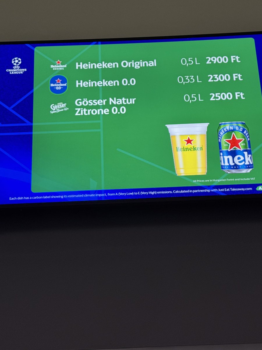 AST_arsenal's tweet photo. Very important update.   The other kiosk is showing real beer too! 🍺 https://t.co/TMU9DZzzlP