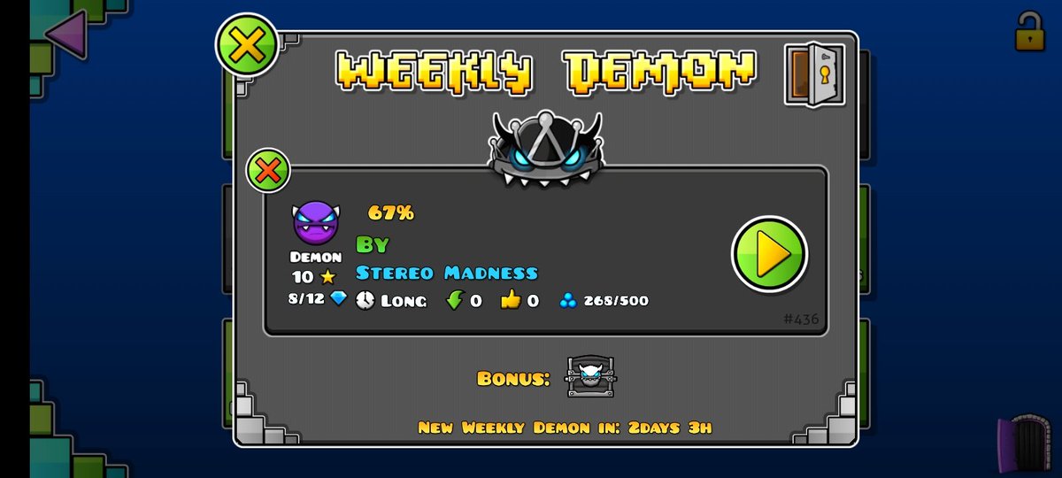 Basty151's tweet photo. Robtop, Pls Fix!🙏, Wtf with this bug? https://t.co/27YX4VAYwy