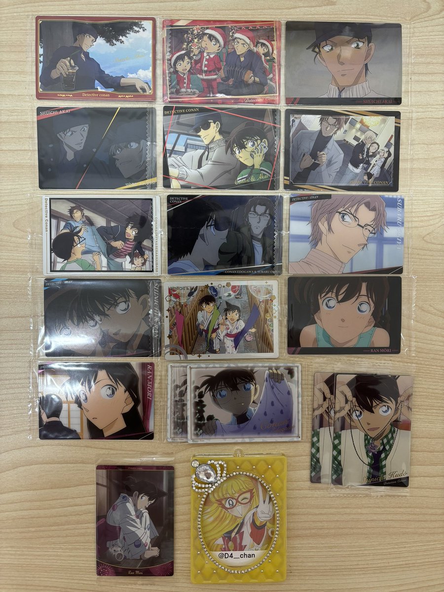 D4_chan's tweet photo. 【交換】名探偵コナン　イタジャガ　カード

譲）画像1.2.3.4
松田　高明　景光　千速　研二　安室　キッド　長野県警

求）画像5.6    灰原　コナン

※画像1は👑との交換優先ですが、💖含むまとめてまたは画像3.4を含めた好条件の方も検討いたします。

検索からでもお気軽にお声がけください☺️ https://t.co/ikIj6Omp0O