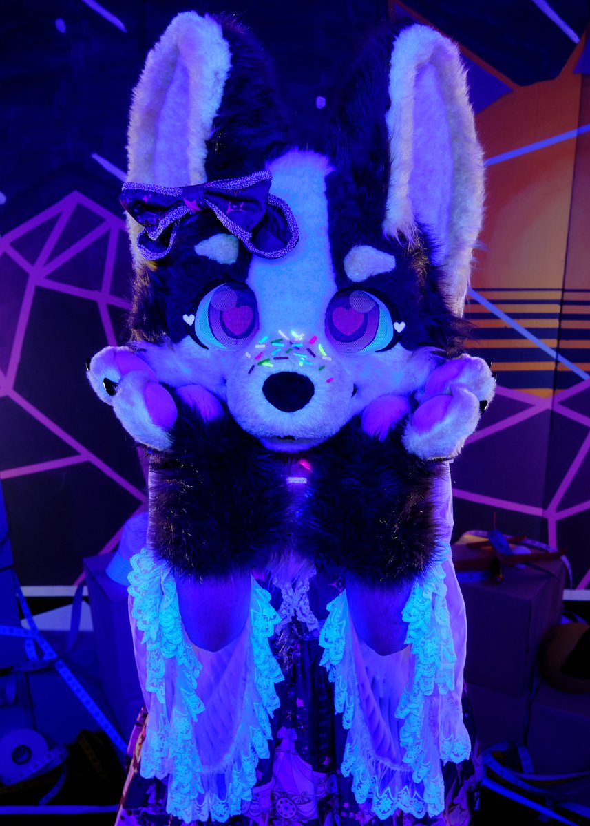 BewhiskeredCon's tweet photo. Do you like sprinkles? We know @‌RockenBratties on Instagram does! 🧁 #FursuitFriday https://t.co/YEA3xKCxR3