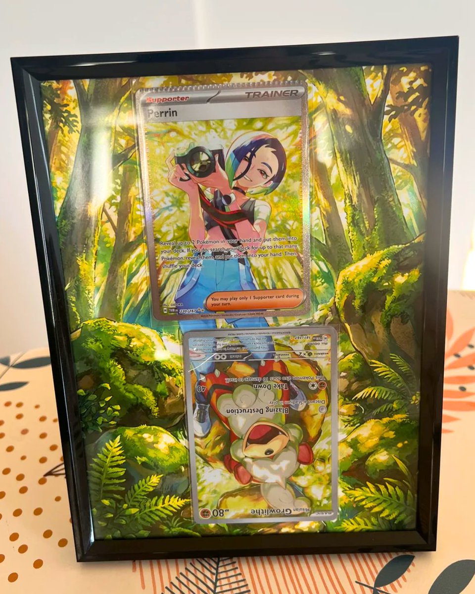 Collect's tweet photo. This custom Pokémon frame pairing Perrin and Growlithe's cards together is everything 🥹

(via Cabbage61/Reddit) https://t.co/9vI2DJO7b1