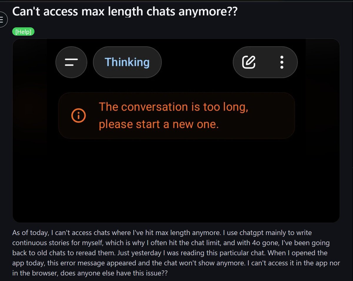 tinkerchelQ's tweet photo. @michpokrass Pls fix this and give back the option to view regenerated msgs. So many users have been trying to find a solution to the former for 2 months. We have been suffering from this abrupt unannounced change. https://t.co/W5UBFQGxi1