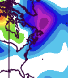BigJoeBastardi's tweet photo. No one is "due" for anything . If you flip a coin 50 times and it comes up heads, the chance of it coming up heads the next flip is still 50-50. The reason New England is a concern to me is not the hurricane drought, but solid meteorological ideas. Phase 6/7 MJO, which we may see a lot of  favors that part of the Atlantic and the method I use for max ventilation which is between the blue to the south and red to the north. So like 91 and 76 where storms could develop out of the MDR that certainly is a concern "The punchers chance" in what is a harsh looking pattern exactly opposite 24 in much of the tropics. The strong west shear over New England indicates troughs will be moving through and when they leave for a time there is plenty of ventillation. I have shown this several times. In 24 it was opposite.   Remember almost all New England hits have troughs going through Several days before.  It then reverses as the trough leaves and the hurricane follows it up