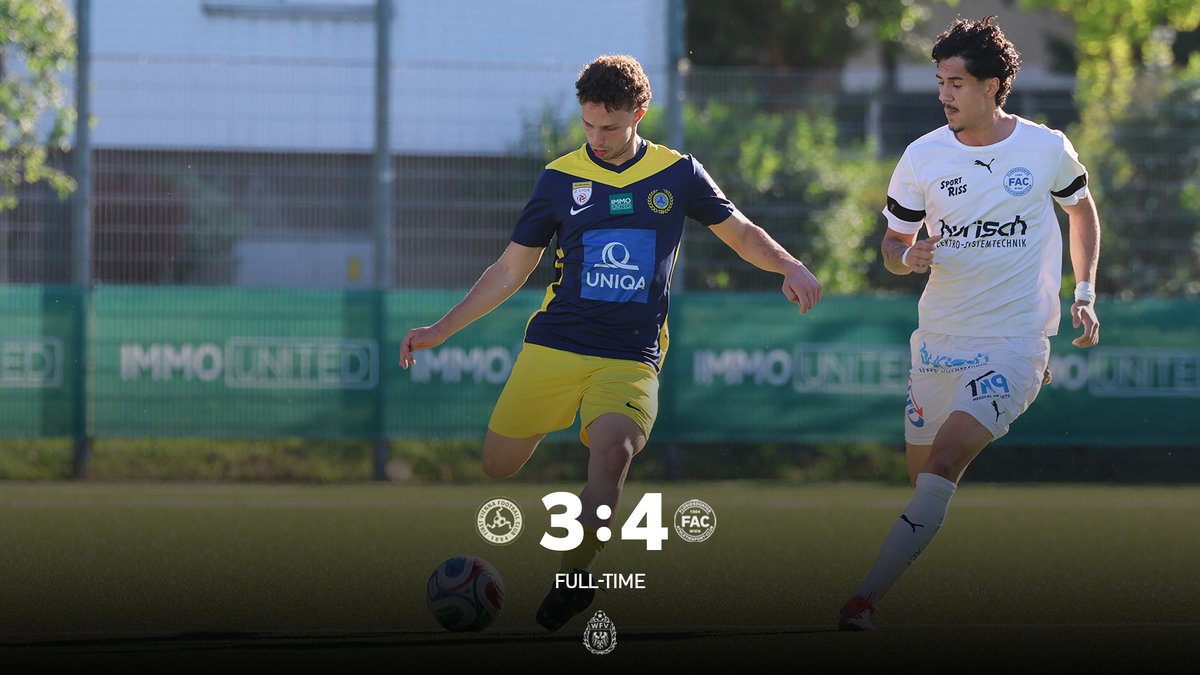 FirstViennaFC's tweet photo. Leider unterlagen unsere Amateure den FAC Amateuren mit 3:4. 

IMMOUnited GmbH | #ViennaFamily #comeonvienna https://t.co/Rwd5eXTwVu