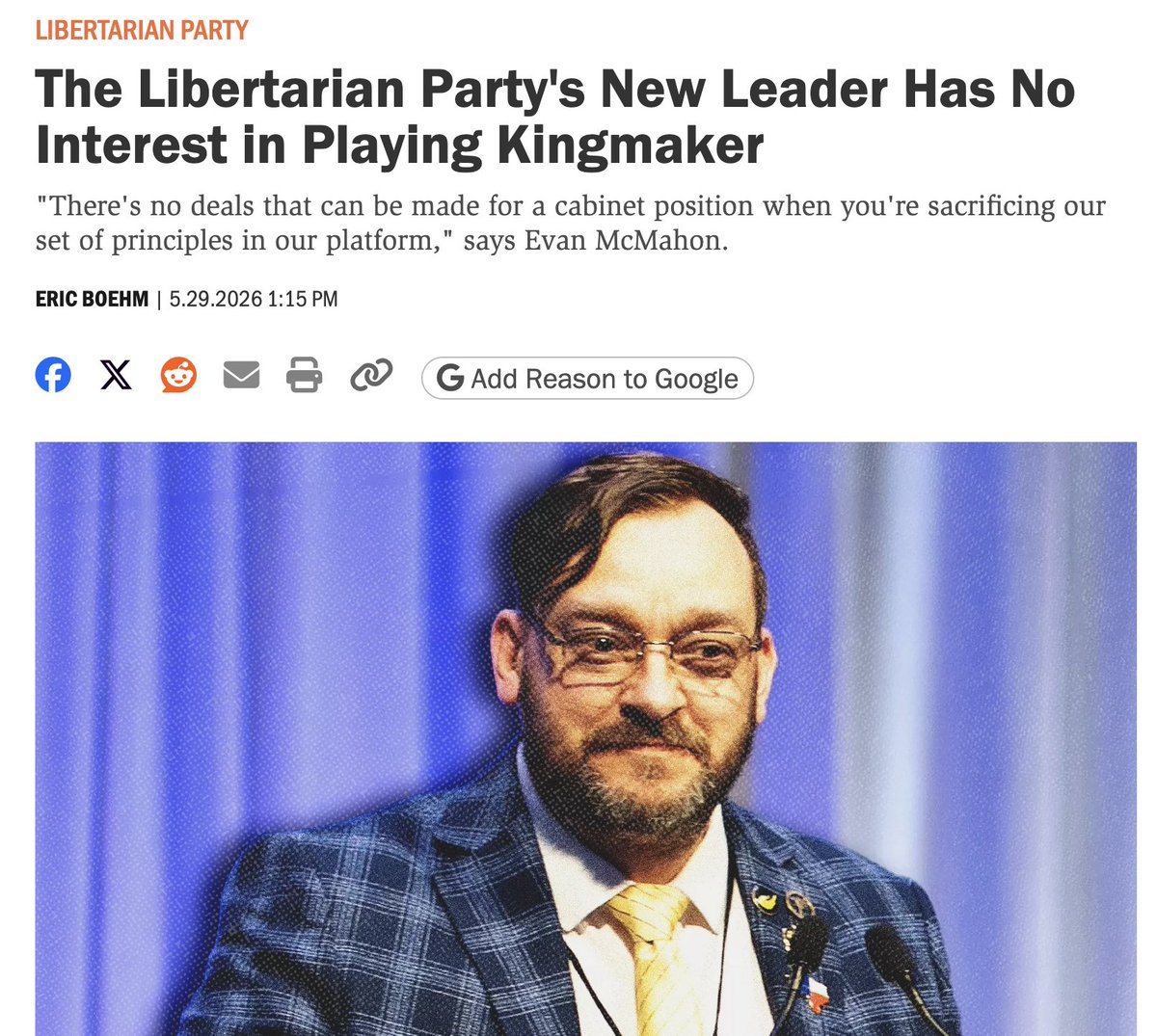 Libertarian Party tweet media