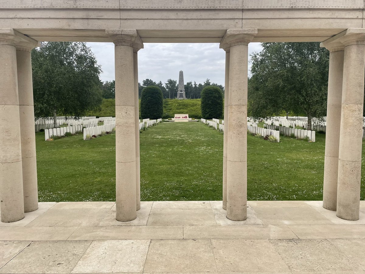 ed_lowis's tweet photo. Being on the battlefields with 60+ students means I get to go to some ‘new’ sites I’ve never managed to get to previously. 
@CWGC Buttes and Polygon Wood were really interesting with lots of amazing stories. And a donkey. 🫏 

#FirstWorldWar https://t.co/4Vnm9K5bG0