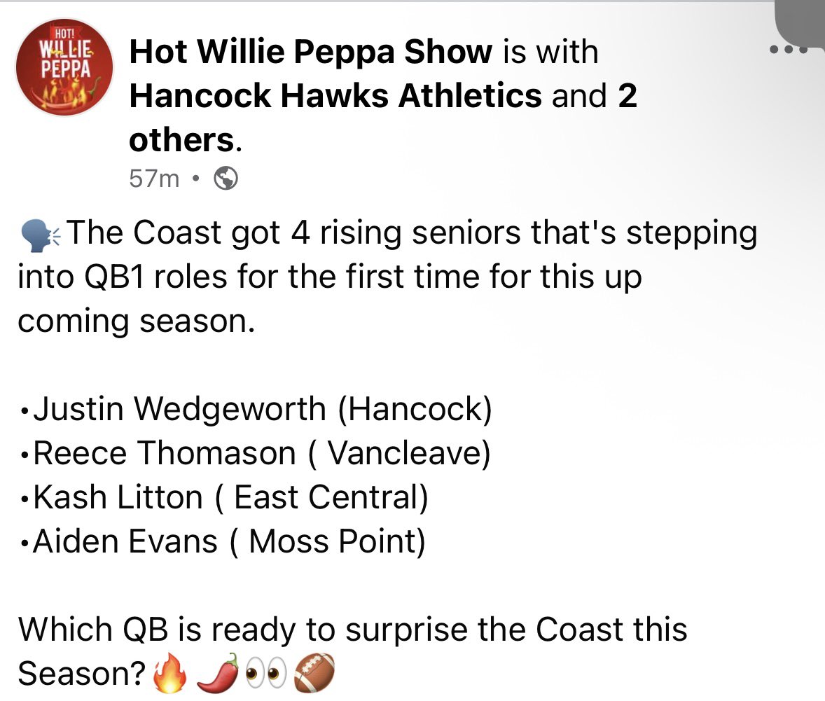 Reece_Thomason4's tweet photo. Big Season Coming for my team and I!!! Ready to shock the Coast!!! @QBC_Recruit @QBC_Mobile @ScoutFball @AnsleyBrentTV @Coastfootball @coachgoldsmith1 https://t.co/Kd4wC8ANDd