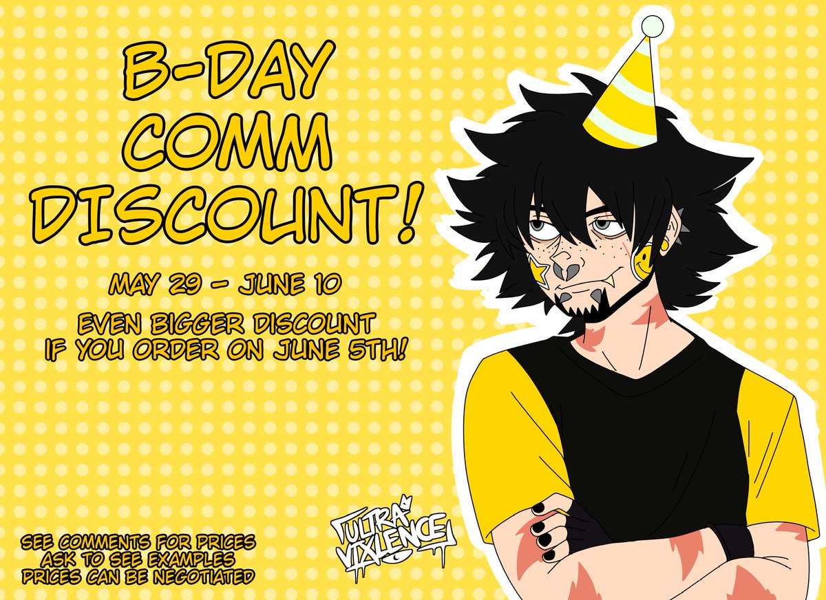 ULTRAV1XLENCE's tweet photo. COMMISSIONS OPEN! DISCOUNTED OVER THE NEXT 12 DAYS!

#Commissions #CommissionsOpen https://t.co/IdMD8z7IdF