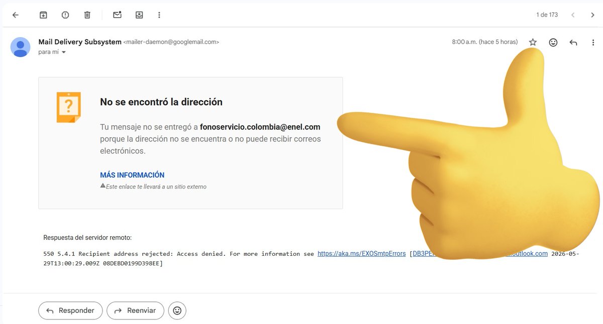 erizop's tweet photo. @EnelClientesCO @EnelColombia 
Para q publican un email en su portal sobre gestión d los ELECTRO-DEPENDIENTES si NO FUNCIONA❓🧐
🤷🤨 https://t.co/9wJUpJWXeU