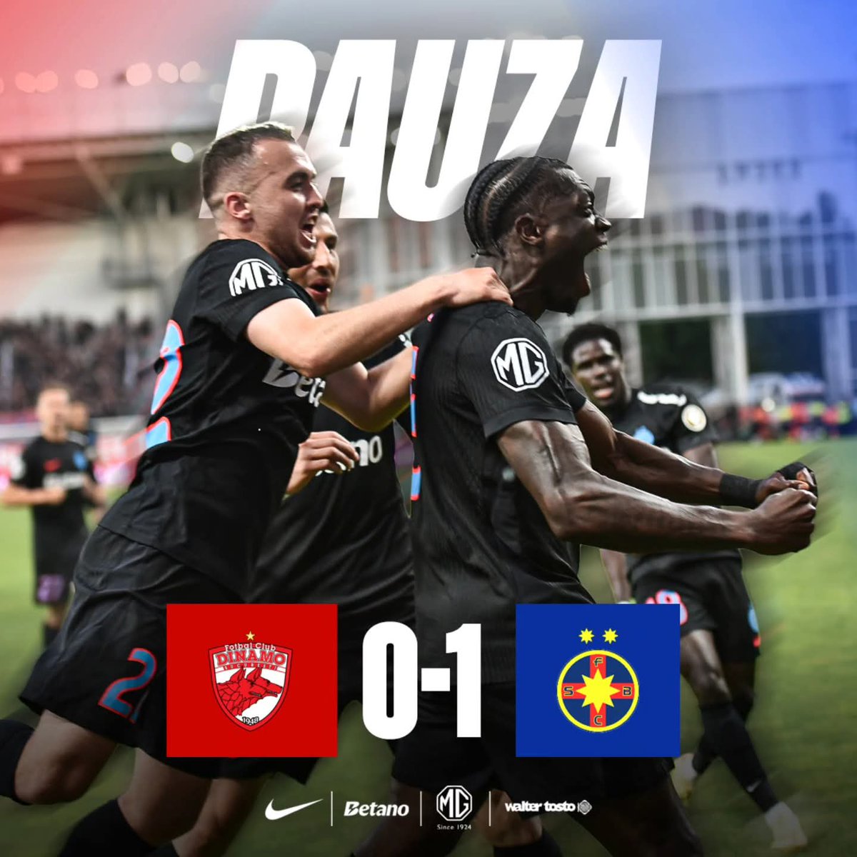FCSB_ENG's tweet photo. We're leading at halftime!
#FCSB https://t.co/E0pskrWPBc