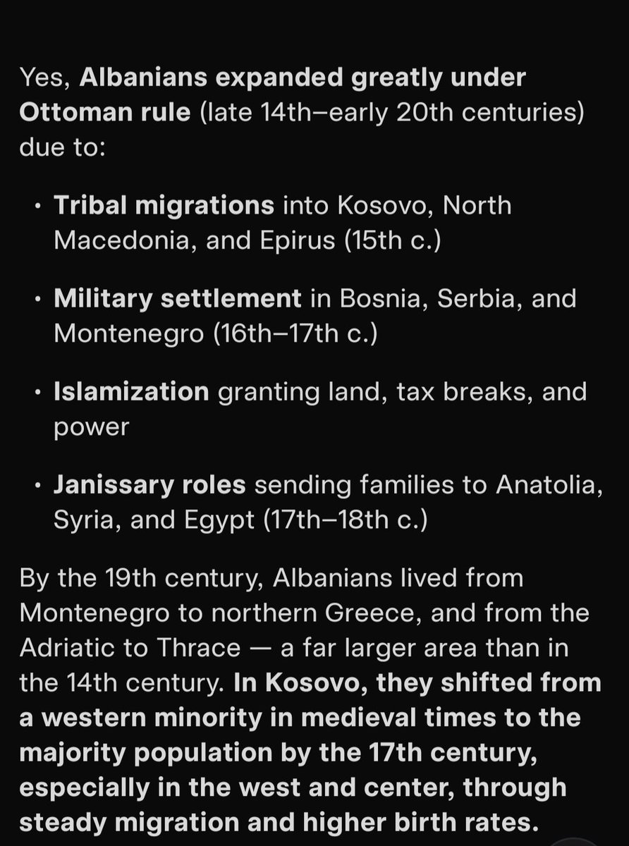 CountAleksey's tweet photo. @Al_Albaniy @EpiriEtAlbaniae I am familiar with that topic. And you must understand one thing, without hate. Etnicity of modern albanians was formed in the boundries of medieval arbanon. And that etnicity spread into Serbian and Greek lands during ottoman rule. Again facts that every albanian must denied https://t.co/gYyLy0hV0s