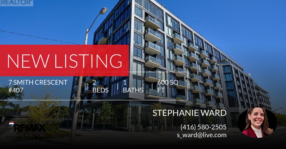 RealtorWard1's tweet photo. 📍 New Listing 📍 Take a look at this fantastic new property that just hit the market located at 7 Smith Crescent #407 in Toronto (stonegate-queensway). Reach out here or at (416) 580-2505 for more information!

Listed by Elisabeth... https://t.co/0QWpM3T9HU https://t.co/O9AzLBIa4W