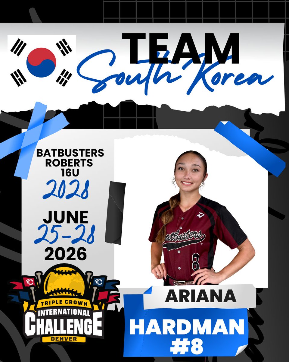 BBRoberts2010's tweet photo. 🌍🥎 Congratulations to @CaliFlowers5 and @ari_hardman2028 on being selected for the Triple Crown International Challenge in Denver this June!
We couldn’t be more proud of these athletes and this well-deserved opportunity.
#Batbusters #TripleCrown #Softball https://t.co/v8794evROU