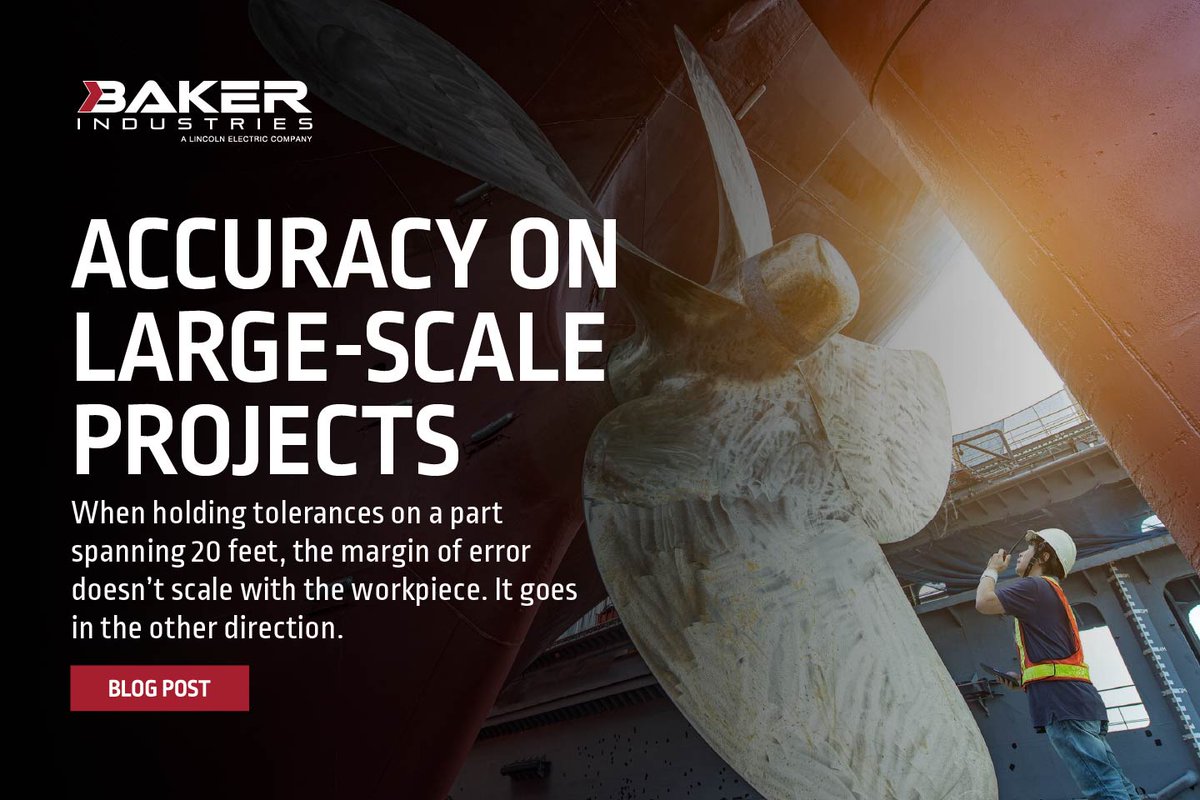 Baker_LECO's tweet photo. Achieving tight tolerances on large-scale builds takes more than the right equipment — it takes strategy.

Read our blog
🔗https://t.co/5Wj4JX5AD6

#AimHigher #PoweredByBaker #WeldRed #WeldRedNation https://t.co/TI8Y4Dz5wL