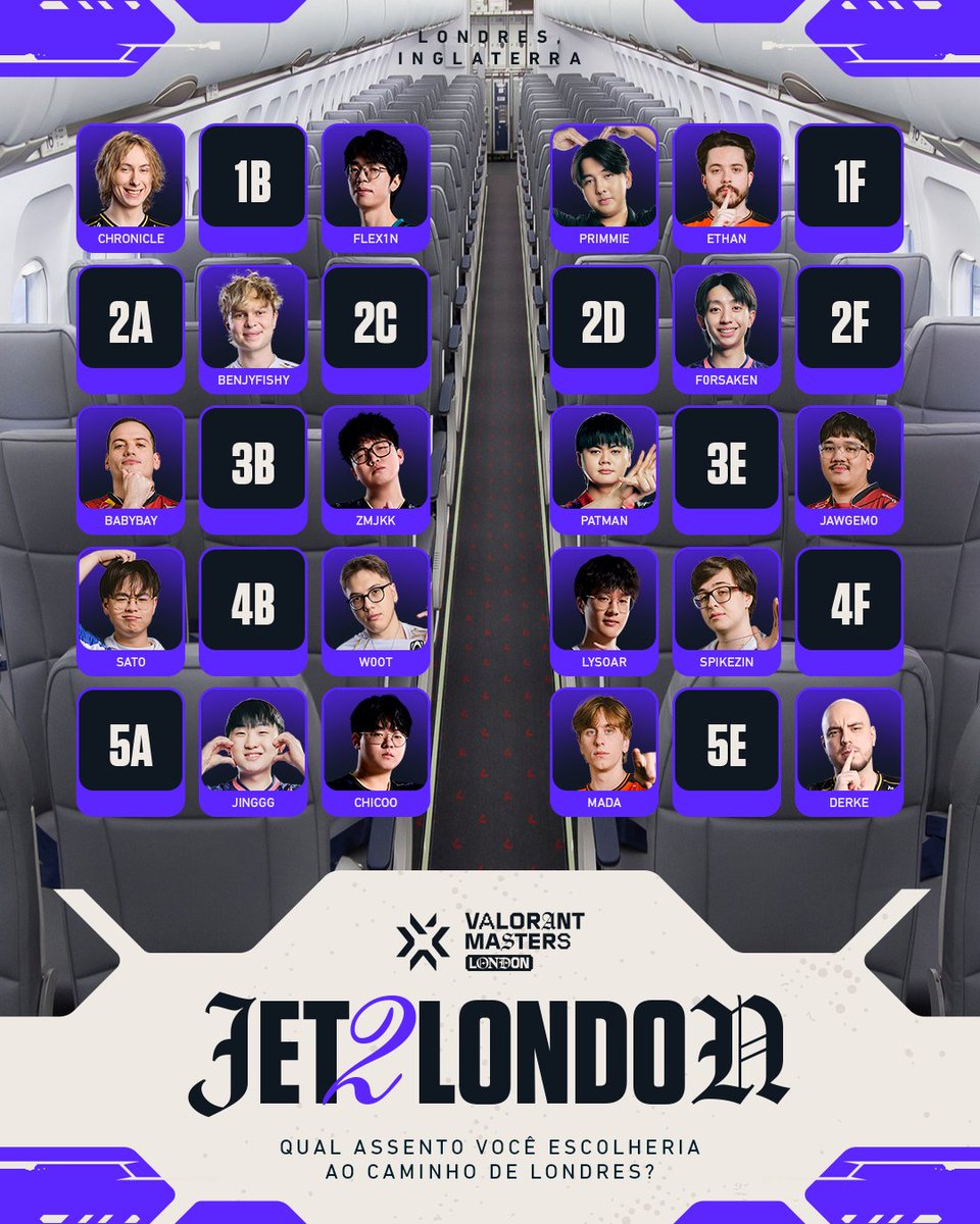 valesportsbr's tweet photo. Você tá indo pra Londres e esses são os assentos disponíveis. 

Qual você escolhe? 🧐 https://t.co/uUZoOPb9r9