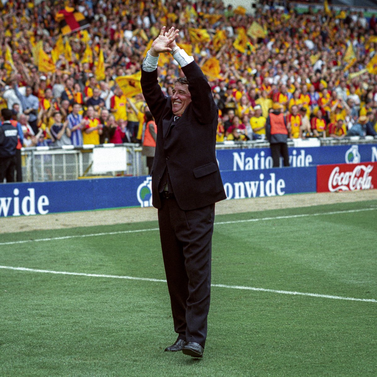 WatfordFC's tweet photo. There’s only one Graham Taylor 💛

Celebrations of our play-off final victory, #OnThisDay in 1999. https://t.co/0dlVcnSlXz