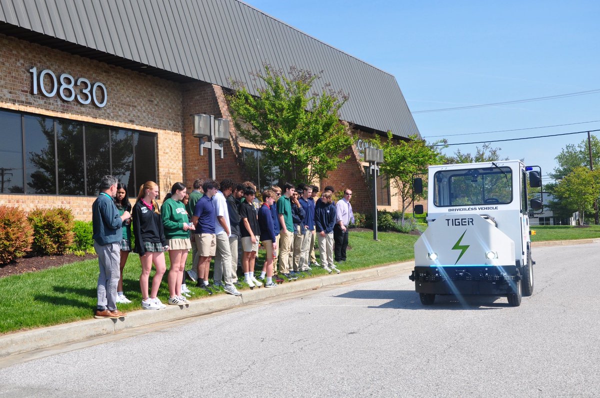 STEERTechLLC's tweet photo. We were excited to welcome a group of students from Glenelg Country School for their visit to STEER. From learning about autonomous vehicle technology to exploring real-world applications of innovation, the students got a firsthand look at how autonomy is shaping the future. https://t.co/5NEZCwHgr5