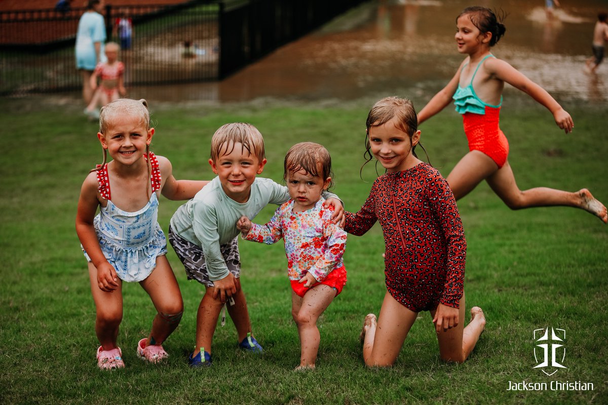 JCSeagles's tweet photo. Summer camp kicked off this week with an exciting water day courtesy of the City of Jackson Fire Department! Thank you for helping create such a fun and memorable morning for our campers. The smiles, laughter, and splashes made for the perfect start to summer! https://t.co/UgK6AI5asp
