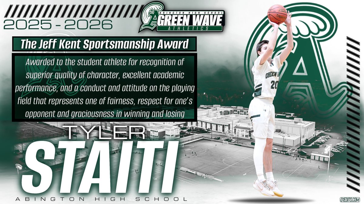 AbingtonAD's tweet photo. The Jeff Kent Sportsmanship Award: Tyler Staiti https://t.co/IcuJ4x4Kie