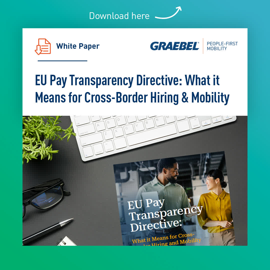 GraebelRelo's tweet photo. What does pay transparency mean for global mobility?

As the EU Directive takes effect, salary disclosure and pay data access are reshaping cross-border hiring.

How you align compensation now will define compliance, and employee experience. https://t.co/joavGVdwIz https://t.co/clgJvkWiJL
