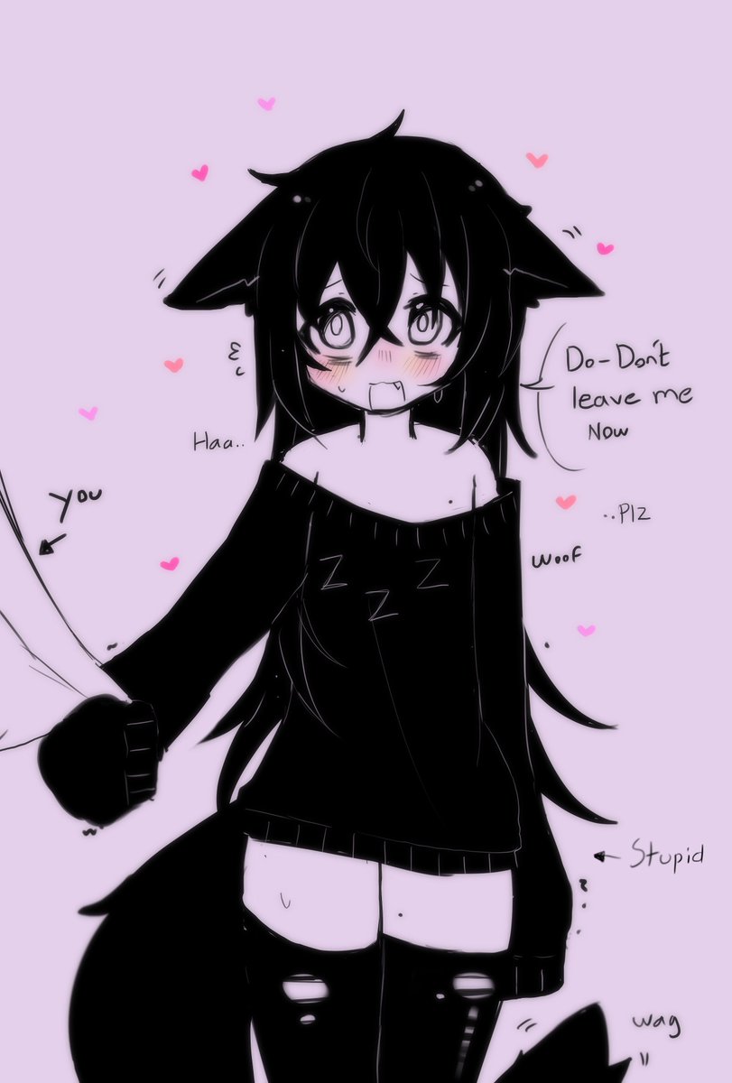 Waffuccino's tweet photo. No leaving her… plz ;w; https://t.co/h0bzEPkMEo