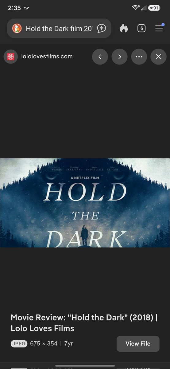 everyone_over's tweet photo. @Player_retiredd Movie is Hold the Dark on Netflix https://t.co/57GsQO1DRF