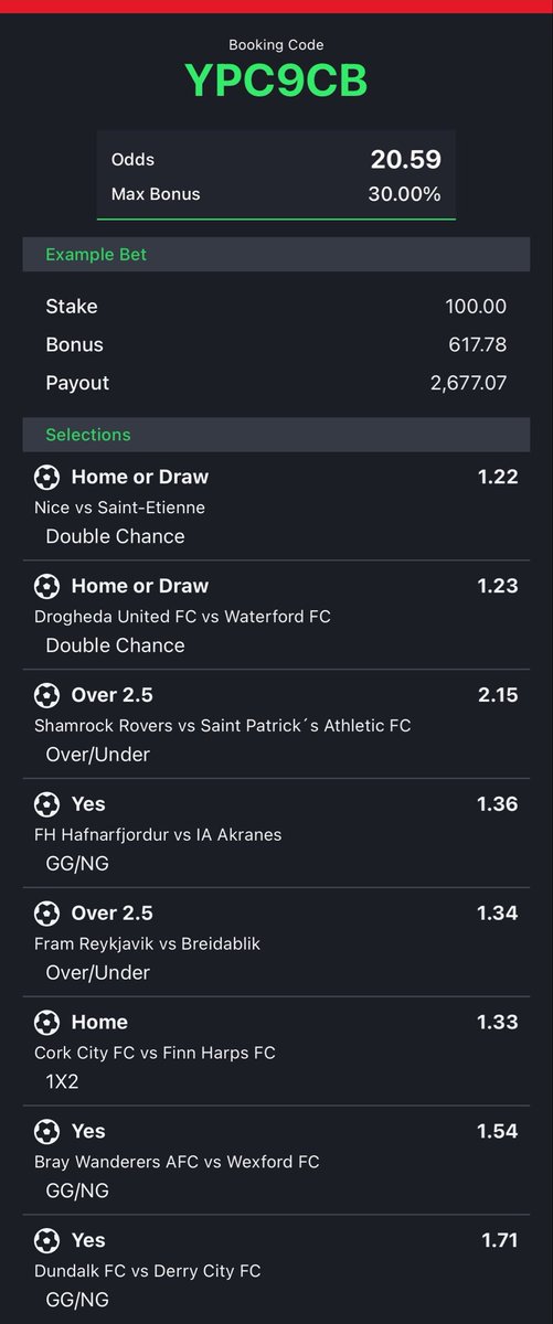 DaNtheBooM's tweet photo. 20 ODDS LATE ACCA !⚽️
BET RESPONSIBLY 🙏🏿🔞 https://t.co/KBeeOpg5fG