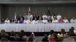 FPoliExteVE's tweet photo. El FVPE respalda el Manifiesto de Panamá, suscrito por María Corina Machado y Edmundo González, que plantea una ruta de negociación política, reorganización interna y acompañamiento internacional para lograr una transición democrática en Venezuela. https://t.co/WPEZAxBM41