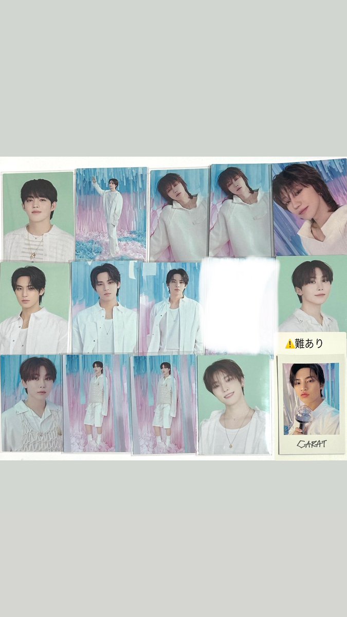 softwing_vnl's tweet photo. SEVENTEEN セブチ yakusoku トレカ 交換 チェキ

【譲】🍒🐱🐸🐶🍊🦖
【求】🦖(👼🏻)

※チェキ・セルカ⇔過去物👼🏻🦖
📮郵送のみ📮

お気軽にお声掛けください🩷🩵 https://t.co/At0XF9j45T