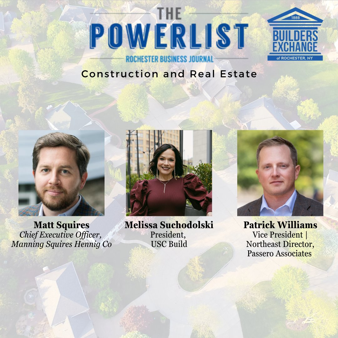 RobexRochester's tweet photo. Congratulations to the ROBEX members recognized in the Rochester Business Journal’s 2026 Power List for Construction &amp; Real Estate!

Read the full list here: https://t.co/nTCc9WolSo https://t.co/2Nc4UmLkjc