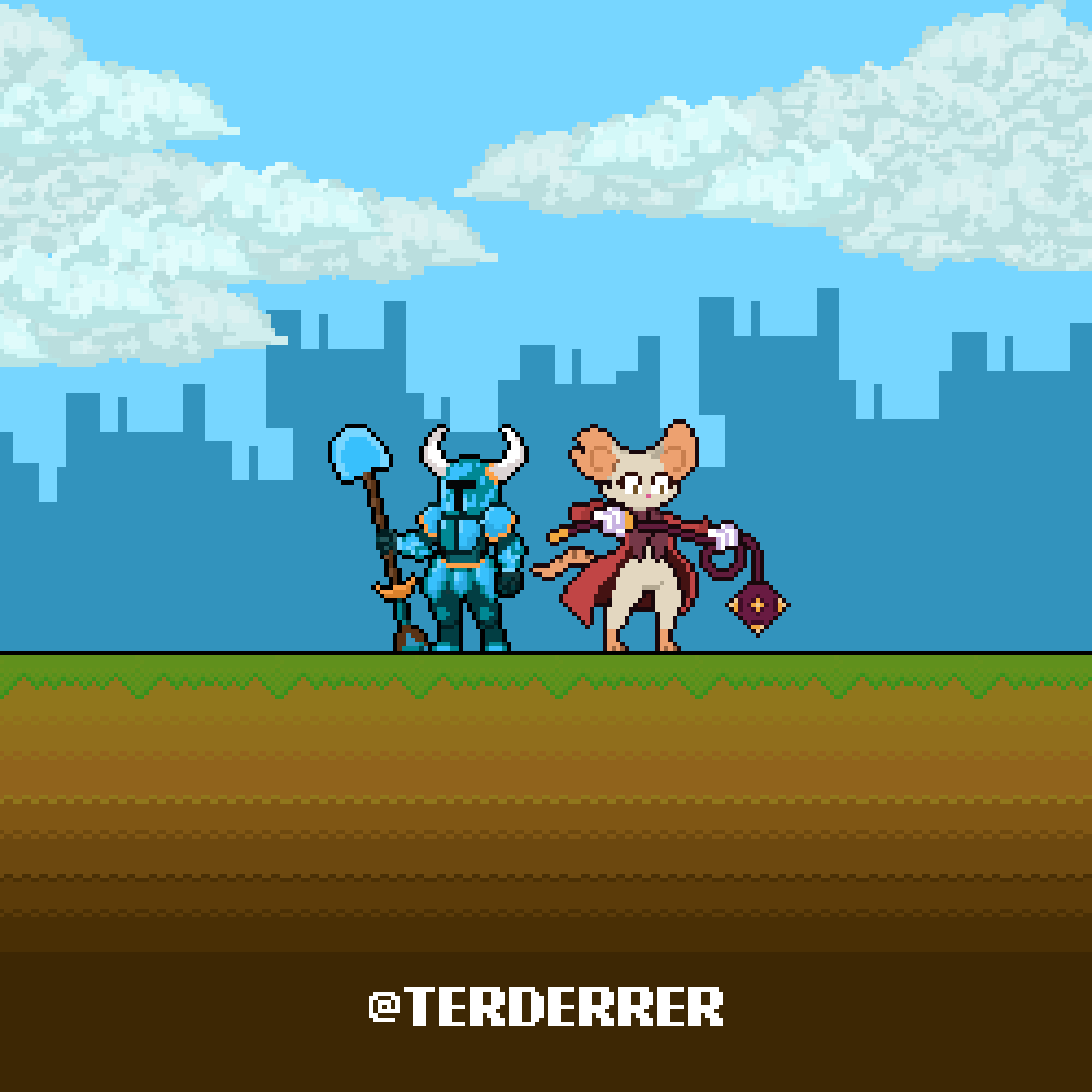terderrer's tweet photo. Congrats to @YachtClubGames for the awesome release of Mina the Hollower. 

It's been so fun to play so far! 
#pixelart https://t.co/iVTymr52Tu