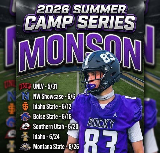 SkylerMons's tweet photo. Camps szn officially here! @coachprice80 @coachsype @IdahoRecruitHub @PrepRedzoneID @REPFootballRec @REPCoachWhite @coachDavidWhite @ErikRichardsUSA @SWiltfong_ @GAINSportsLLC https://t.co/DjQUFGUEvI