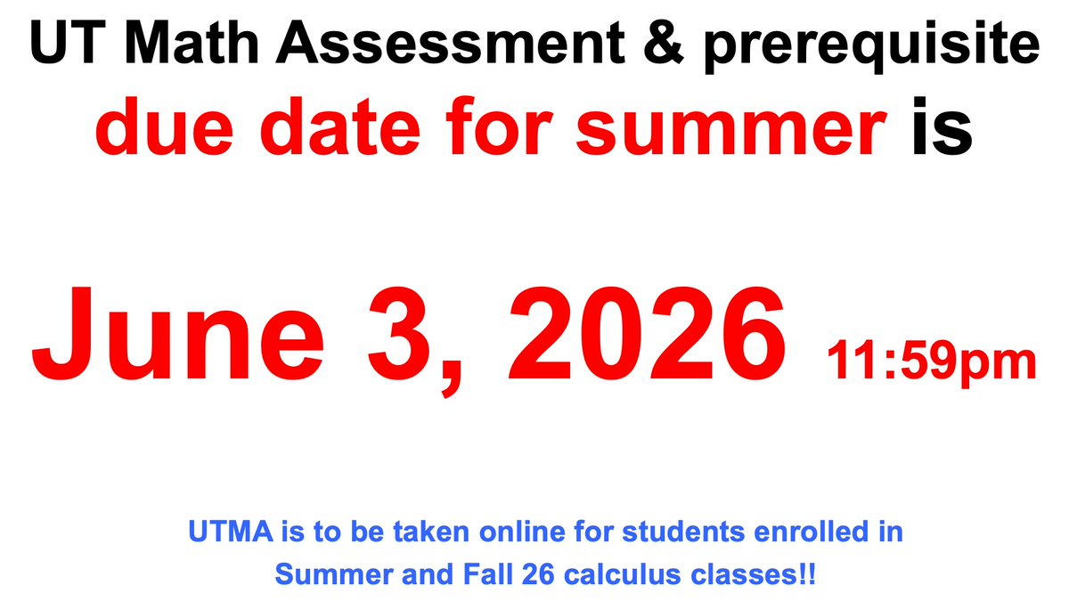 mpaadv's tweet photo. Summer UTMA/ &amp; Prereq deadline is just around the corner!!  @TexasScience https://t.co/oZBpGFgVYQ