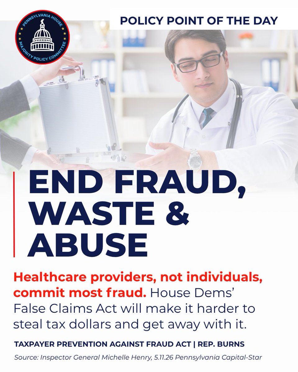 RepSamuelson's tweet photo. Working for You means being transparent - yes, waste, fraud, and abuse does rarely occur in programs, but most often it does not come from constituents - and we're doing something about it. #policypoint https://t.co/7sGnZd1WxD