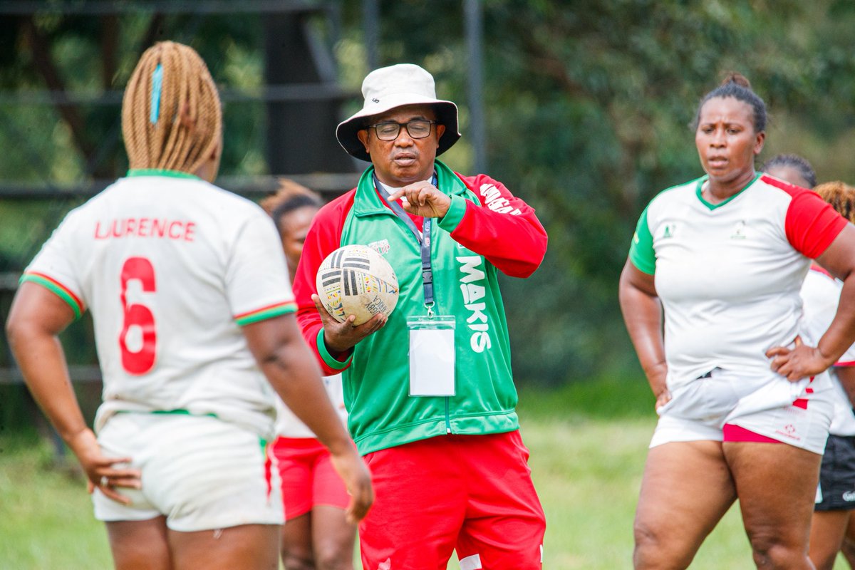 RugbyAfrique's tweet photo. Madagascar 🇲🇬 hitting the grounds harder for their final battle against Uganda 🇺🇬
Both nations seeking to grab their first win in the RAWC Performance Division
#RAWC #RAWCPERFORMANCEDIVISION #KENYARUGBY #RugbyAfricaAt40 https://t.co/cIauaz4WL5