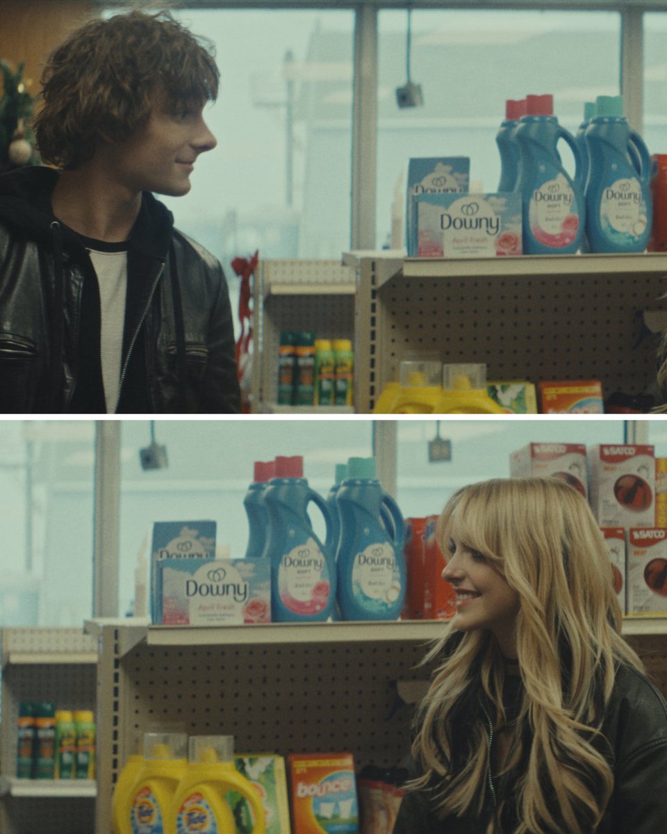 nimrodsmovie's tweet photo. Love finds you in weird places. Usually next to the chips, but sometimes under fluorescent lights pretending to buy detergent. ⛽️

NIMRODS - A Green Day Comedy in theaters August 14th. #NimrodsMovie

@nimrodsmovie 
@GreenDay
@LiveNation
@LegionMOfficial https://t.co/SjFo9RYOwq