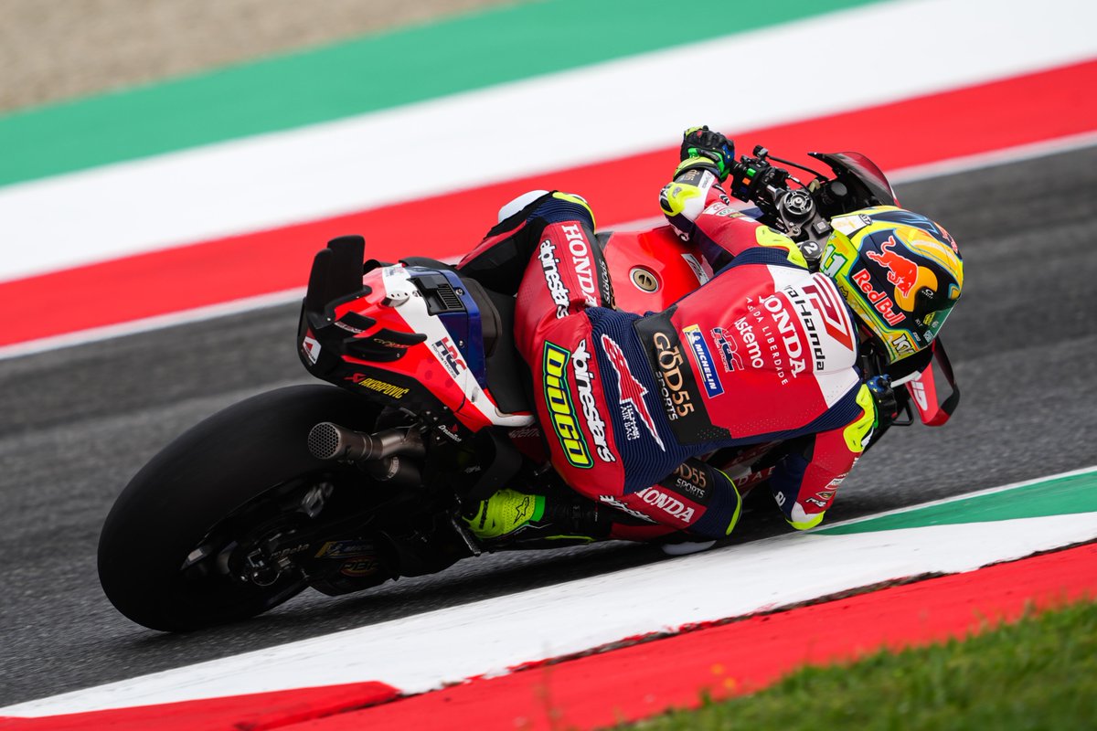 lcr_team's tweet photo. P10 Diogo Moreira – Practice #ItalianGP
🎤“In the past, I’ve always loved this circuit and have great memories here. With a MotoGP bike, it’s more demanding, and it’s harder to put together a fast lap. I’m happy with today’s performance. We need to keep working like this.” https://t.co/NNhVAcuasg