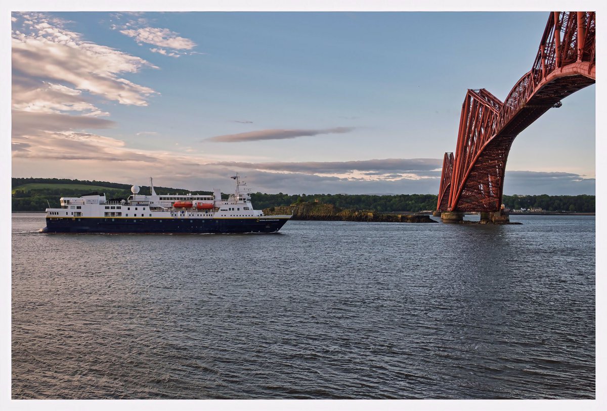 Brian_D2016's tweet photo. National Geographic Explorer inbound to Rosyth this morning https://t.co/KdqyRk45bp